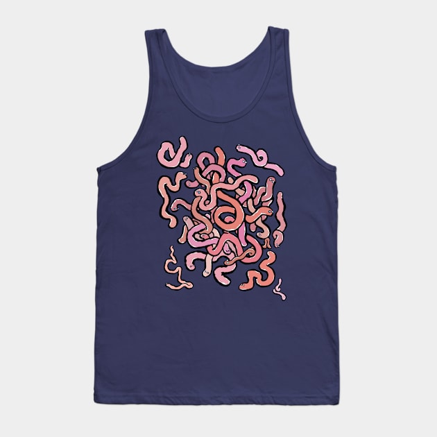 A tangle of worms Tank Top by greendeer